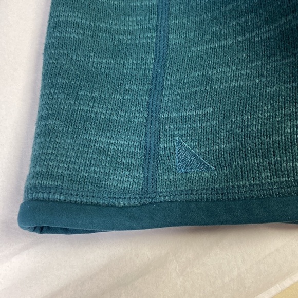 Untuckit Kezoh Quarter Zip Fleece Sweatshirt Green Size Medium - Picture 5 of 5